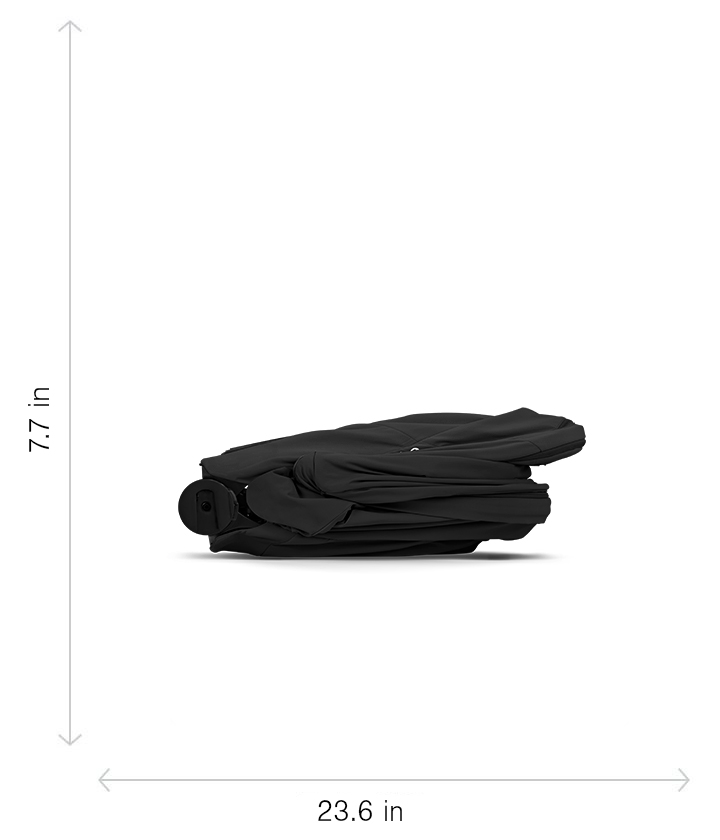 Folded (most compact):