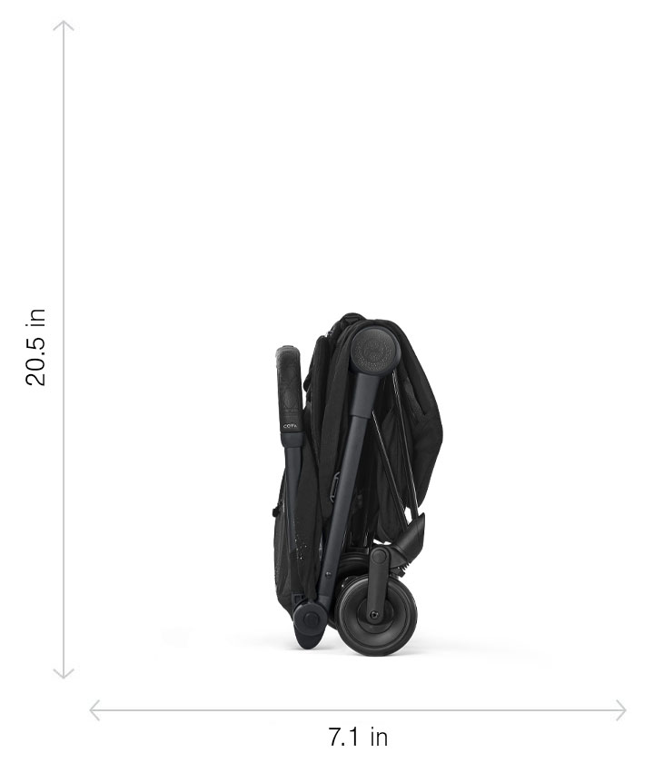 Dimensions – Folded (most compact)